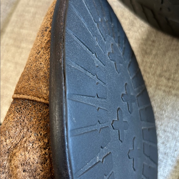 BORN CROWN GILMORE DISTRESSED LEATHER TALL RIDING EQUESTRIAN BOOTS SIZE 10 - Picture 4 of 16